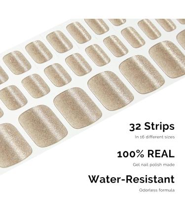32 Self-Adhesive Nail Foil Wraps for Toenails - Half-Hardened Gel Films UV Hardening Perfect Gifts for Women & Girls - Buy Online on GoSupps.com