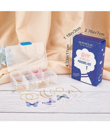 SUNNYCLUE DIY Fabric Butterfly Dangle Earring Making Kit - 10 Pairs | Boho Crafts with Crystal Beads | Jewelry Making Kits for Spring Wedding Gift - Buy Online on GoSupps.com