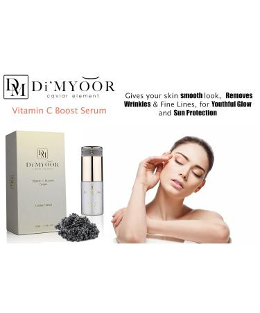 Vitamin C Serum - Anti-Aging Face Serum | Caviar Element for Smooth Skin Removes Wrinkles & Fine Lines Youthful Glow & Sun Protection - Buy Online on GoSupps.com