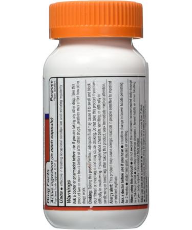 Equate Fiber Therapy 100 Capsules - Compare to Metamucil - For Regularity Supplement - Buy Online on GoSupps.com