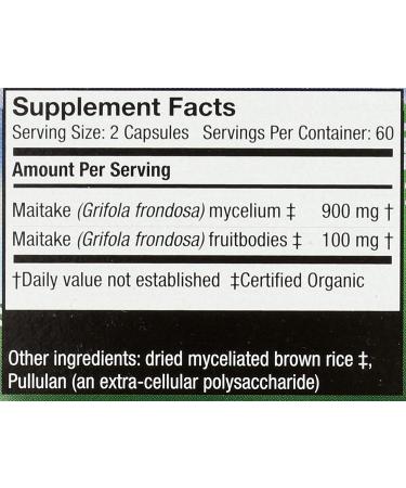 Fungi Perfecti Maitake 120 Veggie Caps - Immune Support & Health Boost - Buy Online on GoSupps.com