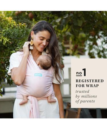 Moby Rose Quartz Classic Baby Wrap Carrier | 100% Cotton, Breathable & Stretchy | For Newborn to Toddler up to 33lbs | Unisex - Buy Online on GoSupps.com
