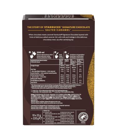 Buy STARBUCKS SIGNATURE CHOCOLATE Salted Caramel (10x22g) - Indulge in 10 Delicious Pieces International Shipping Available - Buy Online on GoSupps.com