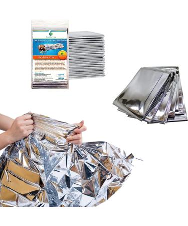 HealthyLine Thermal Foil Sauna Blanket 50-Pack - Detox & Weight Loss Far Infrared Therapy - 97% Body Heat Retention - 64 x 84 Mylar Sheets - Buy Online on GoSupps.com