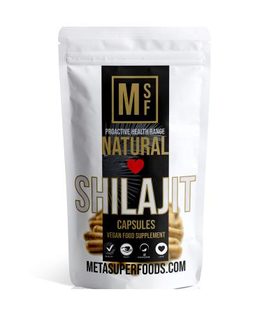 SHILAJIT | 60 Capsules | 1000mg Per Capsule | HIGH Potency | Premium Quality | Vegan | NO FILLERS NO Binders | Non GMO | Made in UK