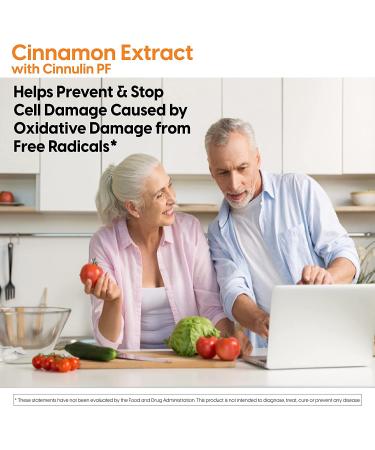 Doctor's Best Cinnamon Extract Cinnulin PF 125mg - Blood Sugar Support - Non-GMO, Vegan, Gluten Free - 60 Veggie Caps - Buy Online on GoSupps.com