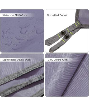 Stonehomy Waterproof Camping Tarp 10x10 ft - Ultralight Oxford 4-in-1 Tent Footprint - Compact Ground Cloth for Backpacking & Outdoor Activities - Buy Online on GoSupps.com