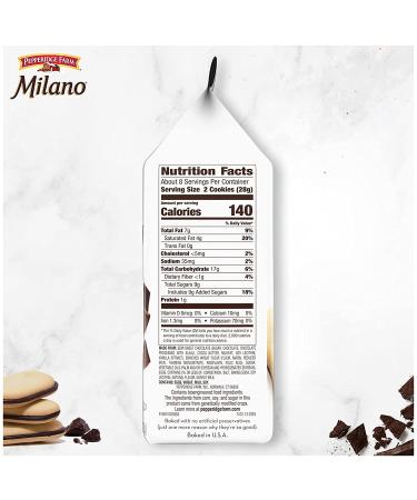 Pepperidge Farm Milano Double Dark Chocolate Cookies 7.5 oz - Pack of 3 - Buy Online on GoSupps.com