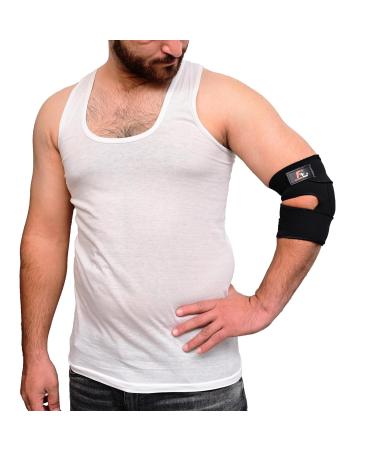 Adjustable Neoprene Elbow Brace for Golfers & Tennis Elbow | Sports Support Brace for Men & Women - Single Piece - Buy Online on GoSupps.com