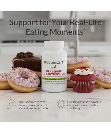 BIOptimizers Berberine Breakthrough Supplement - Metabolic Support Healthy Metabolism - 60 Capsules Vegetarian Gluten-Free Soy-Free 60 Count (Pack of 1) - Buy Online on GoSupps.com