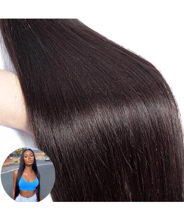 10A Brazilian Straight Human Hair Bundles - 18 20 22 Inch - Natural Color - 100% Unprocessed Weave Extensions for Black Women - Buy Online on GoSupps.com