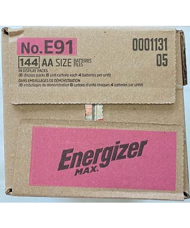 Energizer Max E91 AA Batteries - Case of 144 - Premium Quality Made in the USA | International Shipping Available - Buy Online on GoSupps.com