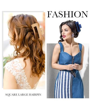 36-Piece 4.1 inch Large Hair Claw Clips - Matte Finish, Strong Hold Plastic Barrettes for Women & Girls - 18 Color Options - Buy Online on GoSupps.com