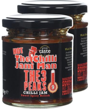 Chilli Jam Man Heat-9 3-Peaks Jar 200g - Buy Online on GoSupps.com