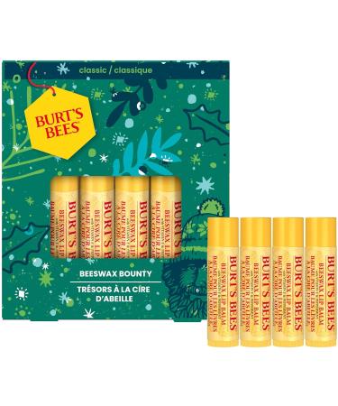 Burt's Bees Lip Balm Gift Set Beeswax Bounty Classic Perfect Lip Balms for Holiday Gift Baskets 4-Pack 0.15 oz. - Buy Online on GoSupps.com