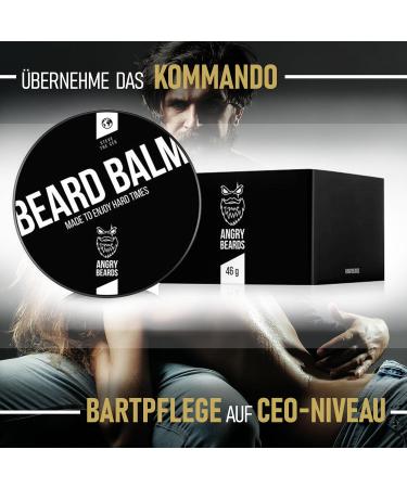 Angry Beards STEVE THE CEO Beard Balm - Premium Beard Care for Men Strong Fragrance & Natural Ingredients - International Shipping Available - Buy Online on GoSupps.com