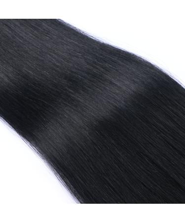 Keratin Bonding Hair Extensions - #1 Black 60cm 50 Strands - 100% Remy Real Hair U-Tip by Novon - Premium Quality - Buy Online on GoSupps.com