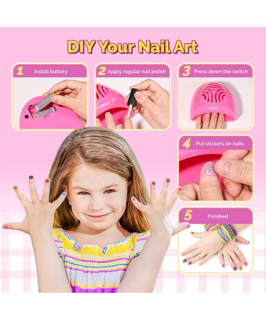 AIRSEE Portable Nail Fan Dryer - Quick Dry Mini Nail Polish Dryer for Girls - Ideal Birthday & Christmas Gift - Battery Operated Rose - Buy Online on GoSupps.com