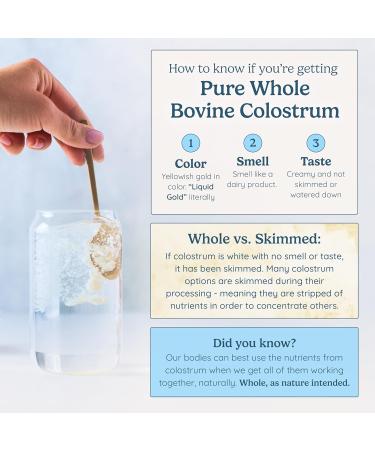 WONDERCOW Colostrum Supplement Powder - Gut Health Immune Support & Muscle Recovery | Natural Pure Bovine Colostrum Superfood - 60 Unflavored Servings - Buy Online on GoSupps.com