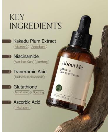 ABOUT ME Kakadu C Uneven Tone Serum Korean 70.2% Kakadu Plum Extract Vitamin C Serum for All Skin Types Daily Tone Evening with Niacinamide & Tranexamic Acid Korean Skin Care 1.69oz 50ml - Buy Online on GoSupps.com