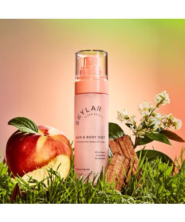 Skylar Peach Fields Hair & Body Mist | Hypoallergenic & Clean Fragrance | Vegan Cruelty Free and Safe For Sensitive Skin | 80 ML 2.7 Fl Oz - Buy Online on GoSupps.com