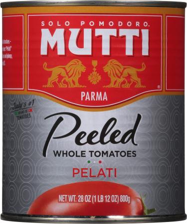 Mutti Whole Peeled Tomatoes (Pelati), 28 oz. | 6 Pack | Italys #1 Brand of Tomatoes | Fresh Taste for Cooking | Canned Tomatoes | Vegan Friendly & Gluten Free | No Additives or Preservatives Whole Peeled Tomatoes 1.75 Pound (Pack of 6)