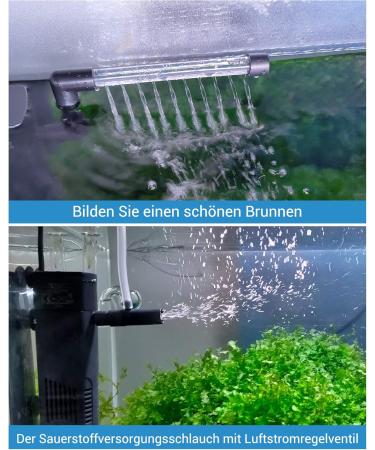 NICREW Adjustable Flow Aquarium Internal Filter - Quiet 3.5W Water Pump for Aquariums up to 20L | Efficient 150 L/h Filtration - Buy Online on GoSupps.com