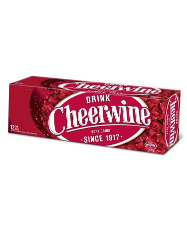 Cheerwine Cherry Fridge Pack Soft Drink, 12 Ounce (12 Cans) Cherry 12 pack 12 Ounce (Pack of 12)