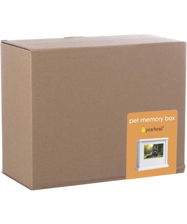 Pearhead 89050 Personalized Dog & Cat Keepsake Box - White Photo Urn | International Shipping Available - Buy Online on GoSupps.com