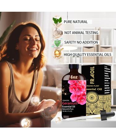 Geranium Essential Oil 4 Fl Oz and Peony Flowers Reed Diffuser 6.7 fl oz Perfect for Christmas Christmas Eve Halloween Thanksgiving New Year's Day Valentine's Day and Easter Gifts - Buy Online on GoSupps.com