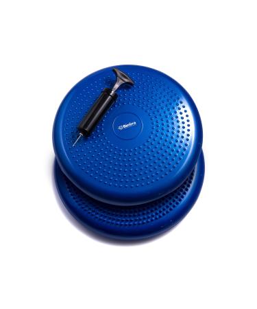 2 Pack - Inflated Stability Balance Disc, Including Free Pump - Bulk Packaging Blue