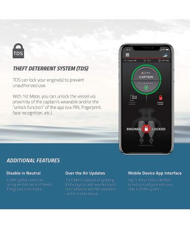 1st Mate Wearable Accessories for Mercury SmartCraft Engines | Wristband & Carabiner Clip | Captain Approved - 8M6007945 - Buy Online on GoSupps.com