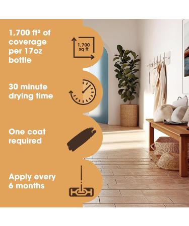 Furniture Clinic Stone & Tile Floor Polish | Quick-Drying Shine for Porcelain & Ceramic | 17oz - Revitalize & Protect Your Floors - Buy Online on GoSupps.com