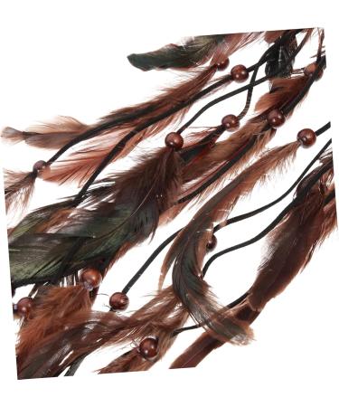 Mikinona Hair Accessories Bohemian Hair Bands Party Cosplay Hairbands Plume Costume Accessories Party Props Decorative Plume Tassel Headdress Plume Tassel Hairbands Headdress - Buy Online on GoSupps.com
