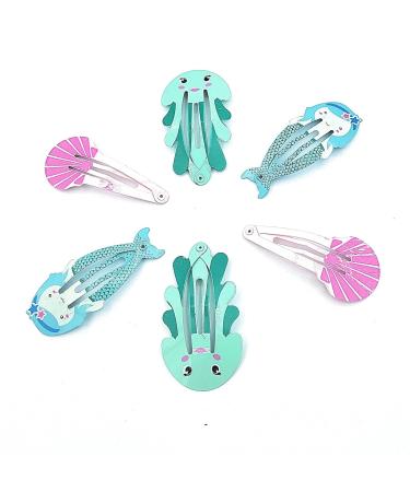 Promotech 6-Piece Sea Animals Hair Clips - Funny Hair Accessories for Girls | International Shipping - Buy Online on GoSupps.com