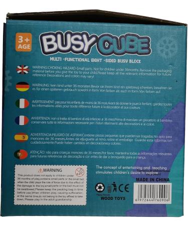 Buy Busy Board Baby Activity Cube | 15-in-1 Fidget and Anti-Stress Toy for Kids 3+ | Montessori Learning Tool | International Shipping Available - Buy Online on GoSupps.com