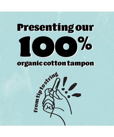 o.b. Organic Tampons - 100% Organic Cotton, 8 Hour Leak Protection - Regular 24 Count (Pack of 3) - Buy Online on GoSupps.com