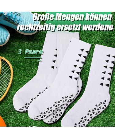 Shop Utensilsto Men's Football Grip Socks - Anti-Slip Soccer Socks (3 Pairs) for Sports | Size 38-46 - Buy Online on GoSupps.com