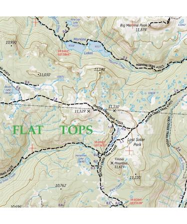 Flat Tops Wilderness Topographic Hiking Map by Outdoor Trail Maps LLC - Colorado (2018) - Buy Online on GoSupps.com