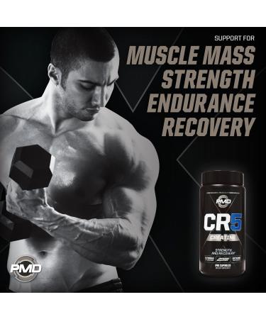 PMD Sports CR5 Professional Creatine Complex | Optimize Recovery & Build Lean Muscle | 240 Capsules - Buy Online on GoSupps.com
