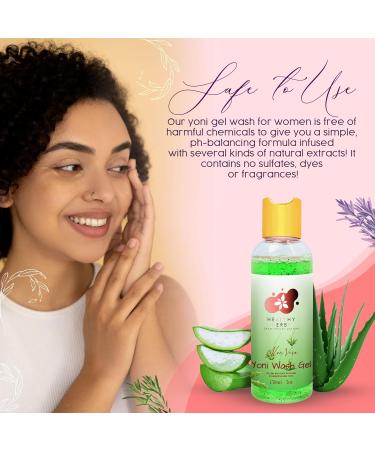 Yoni Feminine Care Gel Wash (5 oz) - pH Balanced Hygiene Odor Cleanse for Menstrual Support - Soothes Itching and Burning - Natural Blend with Aloe Vera - Buy Online on GoSupps.com
