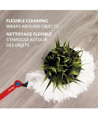 Vileda Flex & Catch Duster | Heavy Duty Dusting Kit with 3 Disposable Duster Refills | Extendable 3 Ft Handle with Stay-On Duster Hook | Traps 3X More Dust Than Feather Dusters Dusting Kit + 3 Duster Refills - Buy Online on GoSupps.com