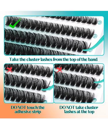 Shop GEMERRY Self Adhesive Eyelashes - Reusable Lash Clusters for Easy DIY Extensions - No Glue Needed 10-16mm Variants - Buy Online on GoSupps.com