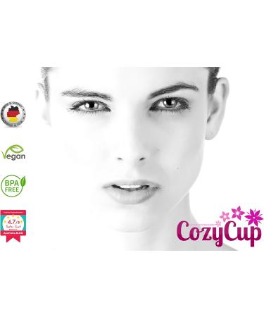 CozyCup Menstrual Cup CLASSIC - Pink Large Set (2) | Made in Germany | Includes Sterilization Cup & Cotton Bag | International Shipping Available - Buy Online on GoSupps.com