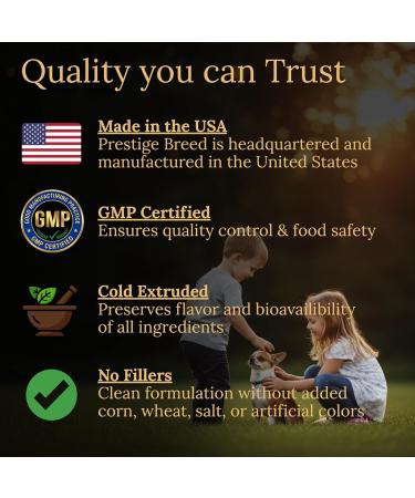 Prestige Breed Multivitamins Balanced Nutrition for Your Chihuahua 90 Count Made in The USA with Real Bacon - Buy Online on GoSupps.com