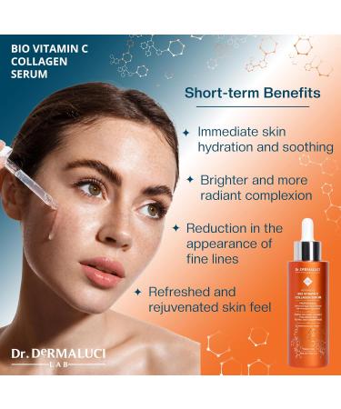 Vitamin C Serum Hyaluronic Acid Collagen Retinol 100ml |Hydrating Organic Skin Care for Brightening Anti-Ageing Sebum Control |Peptides Aloe Vera | BIO Face Moisturiser Natural Cosmetics | Italy - Buy Online on GoSupps.com