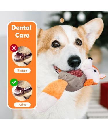 Wookiwuki Dog Toys for Aggressive Chewers | Plush Fish-Shaped Toys for Small & Medium Dogs | Ideal for Indoor & Outdoor Play - Buy Online on GoSupps.com