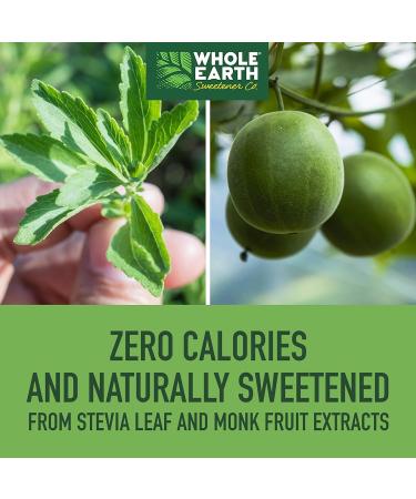 Whole Earth Liquid Sweetener Stevia and Monk Fruit 48 millilitres (Pack of 12) Packaging may vary - Buy Online on GoSupps.com
