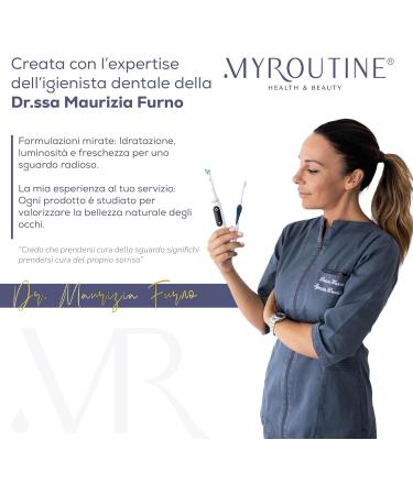  MyRoutine Health & Beauty MyLip Lumina - Lip Balm with Light Effect and Deep Hydration with Vitamin C Sweet Almond Oil and Shea Butter for Soft Lips and a Bright Smile - By Maurizia Furno - Buy Online on GoSupps.com