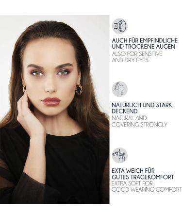 Buy Iconic Colored Contact Lenses Lime - Natural Light Green & Yellow - Monthly Wear for All Eyes - 1 Pair - Buy Online on GoSupps.com